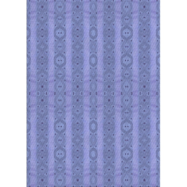 Ahgly Tapis Rectangulaire Lavable en Machine Intérieur Transitionnel Bleu Ciel, 5 Pieds x 7 Pieds