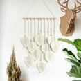 thumbnail image 4 of Boho Chic Decor Macrame Wall Decor Woven Macrame Wall Hanging Boho Wall Decor Wall Tapestry for Bedroom Custom Tapestry Wall Hanging Home Decor Tapestry Hangers Leaf Feather Wall Art Decorations B, 4 of 9
