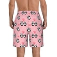thumbnail image 3 of Kdxio Valentine'S Day Panda Pattern Mens Casual Shorts - Drawstring Summer Beach Sports Shorts for Men, 3 of 9