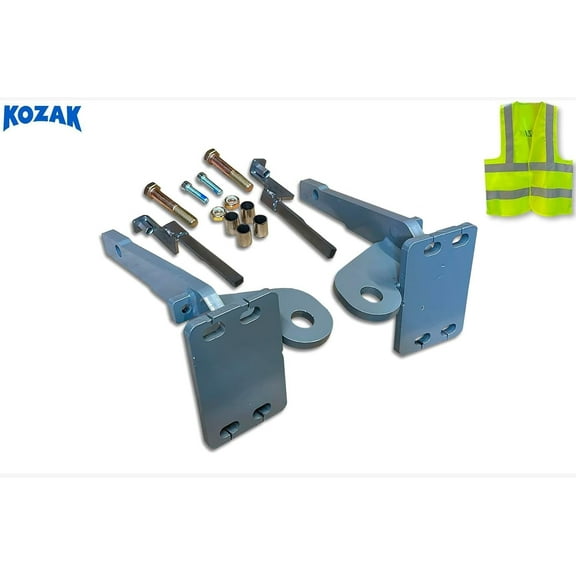 Kozak Bumper Deer Moose Brush Guard Brackets Compatible with 2022  Trucks, Silver