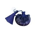 thumbnail image 1 of keepw Sachet Handmade Embroidered Bag Jewelry Family Gift Storage Chinese Style Drawstring Pouch Interior Wedding Bedroom Blue 8*13cm, 1 of 6