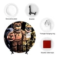 thumbnail image 5 of Lsque Five Nights At Freddy'S Pattern Ceramic Decorative Plate Decorative Plates with Display Stand Personalized Porcelain Plate Ceramic Ornaments for Wall Hanging Decoration-6in, 5 of 6
