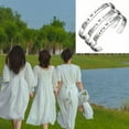 thumbnail image 2 of lanema 3 Sister Bracelet Big Sister Middle Sister Little Sister Cuff Bangle Gifts for Family Sisters Best Friend 3 Pcs, 2 of 8