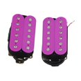 thumbnail image 1 of 2 Pcs Humbucker Pickup Bricolage Matériau Alliage Durable Professionnel Résistant à l'Usure Violet Style A, 1 of 8