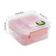 thumbnail image 3 of Fiambrera de doble capa con compartimentos - Caja Bento impermeable para la oficina y preparación de comidas, apta para microondas y lavavajillas, 3 of 5