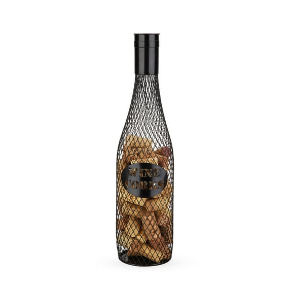 Twine Bottle Wine Cork Holder, Holds 60 Corks, Kitchen Home Décor, Set of 1