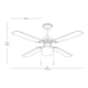 thumbnail image 2 of Ventilador de techo 42", acabado negro, 4 aspas, 3 velocidades 40W, 2 of 4