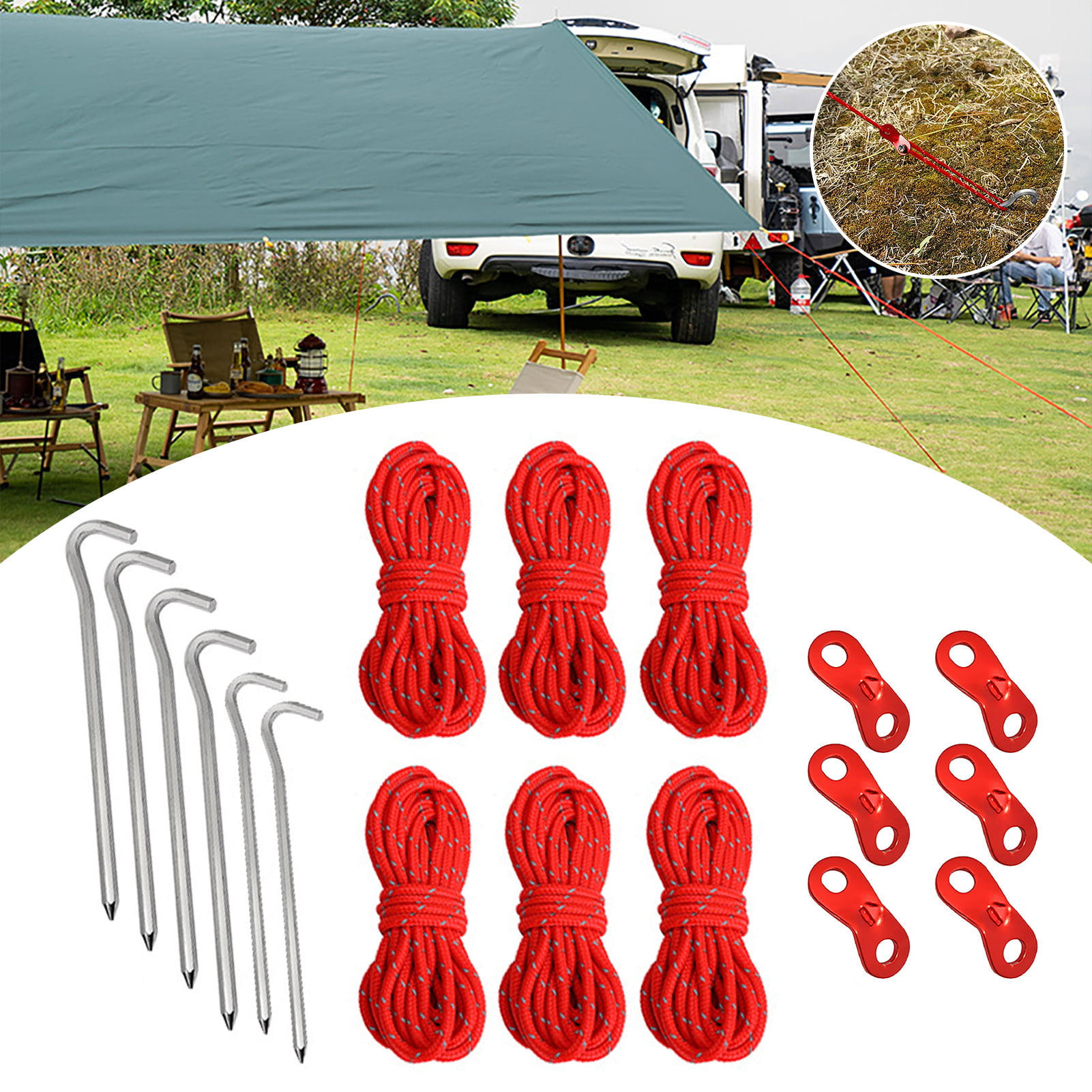 Details about   Hiking Set 6 Pcs Ideal for Hunting Camping Picnic 