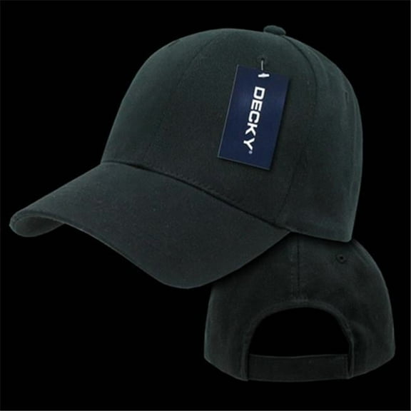 Brushed Cotton Baseball Caps, Black