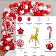 thumbnail image 2 of RV 1 Juego de arco de globos de Navidad con caja de regalo de globo de caramelo rojo y blanco de Navidad globo de estrella roja para decoración de fiesta de Navidad Sincero Electrónica, 2 of 5