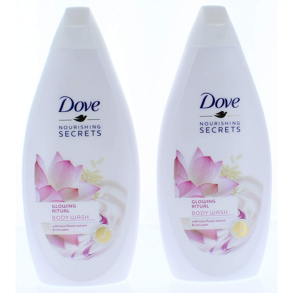 2 Pk. Dove Glowing Ritual Body Wash, Lotus Flower Extract & Rice Water