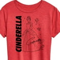 thumbnail image 3 of Disney Princess - Cinderella Sketch - Women's Short Sleeve Graphic T-Shirt, 3 of 5