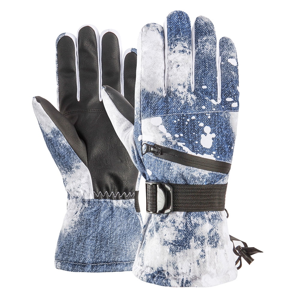 Goture Anti-slip Full Finger Fishing Gloves Hunting Cycling Black Blue Size L 
