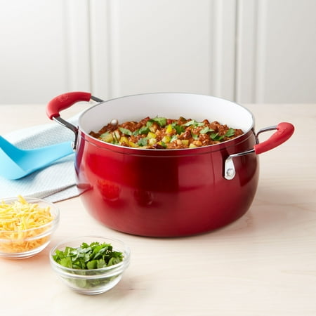 Tasty Ceramic Non-Stick 5 Quart Dutch Oven with Lid