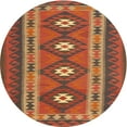 thumbnail image 1 of Ahgly Company Tapis d'Intérieur Rond Contemporain Brun Clair, Rond de 6', 1 of 6