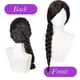 thumbnail image 4 of Witch Elphaba Extra Long Braided Wigs – Black Brown Witch Cosplay Braid Wig, 4 of 5