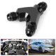 thumbnail image 3 of Aluminum Alloy 3 Way Fitting Adapter Y Type AN6 6AN Male to 2X AN6 6AN Male Black, 3 of 4