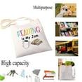 thumbnail image 3 of Reading is My Jam Canvas Tote Bag Reading Lover Gift School Bag Readers Book Lovers Tote Bag Bookworm Bookish Gifts, 3 of 6