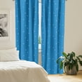thumbnail image 2 of Ambesonne Blue Curtains, Bold Polka Dots Retro, Pair of 28"x63", Blue Pale Blue White, 2 of 5