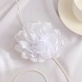 thumbnail image 6 of Fgnfyis Womens Solid Color Choker Necklace with Large Fabric Flower Minimalist Ribbon Fringe Statement Necklace WH1, 6 of 6