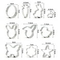 thumbnail image 2 of Variety Styles Stainless Steel Easter Biscuit Cutter Easter Rabbit Eggs Carrot Cookie Mold Kitchenware Cookie Cutter Baking Tool, 2 of 5
