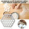 thumbnail image 5 of Gnmfd 37-Hole Aluminum Alloy Dumpling Maker Tray, Russian Ravioli Lazy Pelmeni Tool for Home Cooking, Easy Clean Dumpling Press for Meat Vegetable Filling, Family Meals Snack Prep, 5 of 7