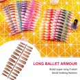 thumbnail image 3 of Color Street Nail Strips Diseño de ataúd puntas de punta artificial Colors sólidos Salón de estilo de bailarina para mujeres Flesa profunda 1 set Inevent CE011632-11, 3 of 6