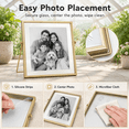 Floating Picture Frame 8x10 Double Gltabletop - Walmart.com