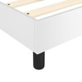thumbnail image 5 of vidaXL Bed Frame White 100x190 cm Twin Faux Leather, 5 of 5