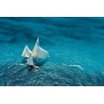 thumbnail image 2 of 1x 14x11 White Modern Wood Framed Museum Art Print Titled - Pelissier - Croisement Bleu, 2 of 4