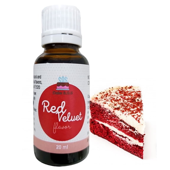 Cake S.O.S Red Velvet Liquid Flavoring, 0.68 fl oz (20 ml)