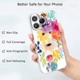 thumbnail image 2 of Colorful Flower Pattern Case for iPhone 13 Pro Max,Aesthetic Art Design Pattern Soft Full TPU Bumper Cover, 2 of 5