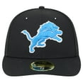 thumbnail image 2 of Men's New Era Black Detroit Lions Omaha Low Profile 59FIFTY Fitted Hat, 2 of 6