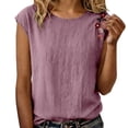 thumbnail image 2 of Womens Tank Tops Women's Cotton and Linen Embroidered Sleeveless Casual Top, 2 of 4