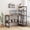 Brown, variant on NEWSENDY 43.3 Inch Computer Desk with Shelves, Industrial Style Corner Table for Small Home Offices or Study Spaces Black