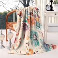 thumbnail image 2 of Pioneer Flower Floral Print Pattern Blanket,Comfortable Soft Flannel Throw Blanket,All Season,Warm Lightweight Blankets for Sofa Bed Couch Living Room Chair,60"x80", 2 of 4