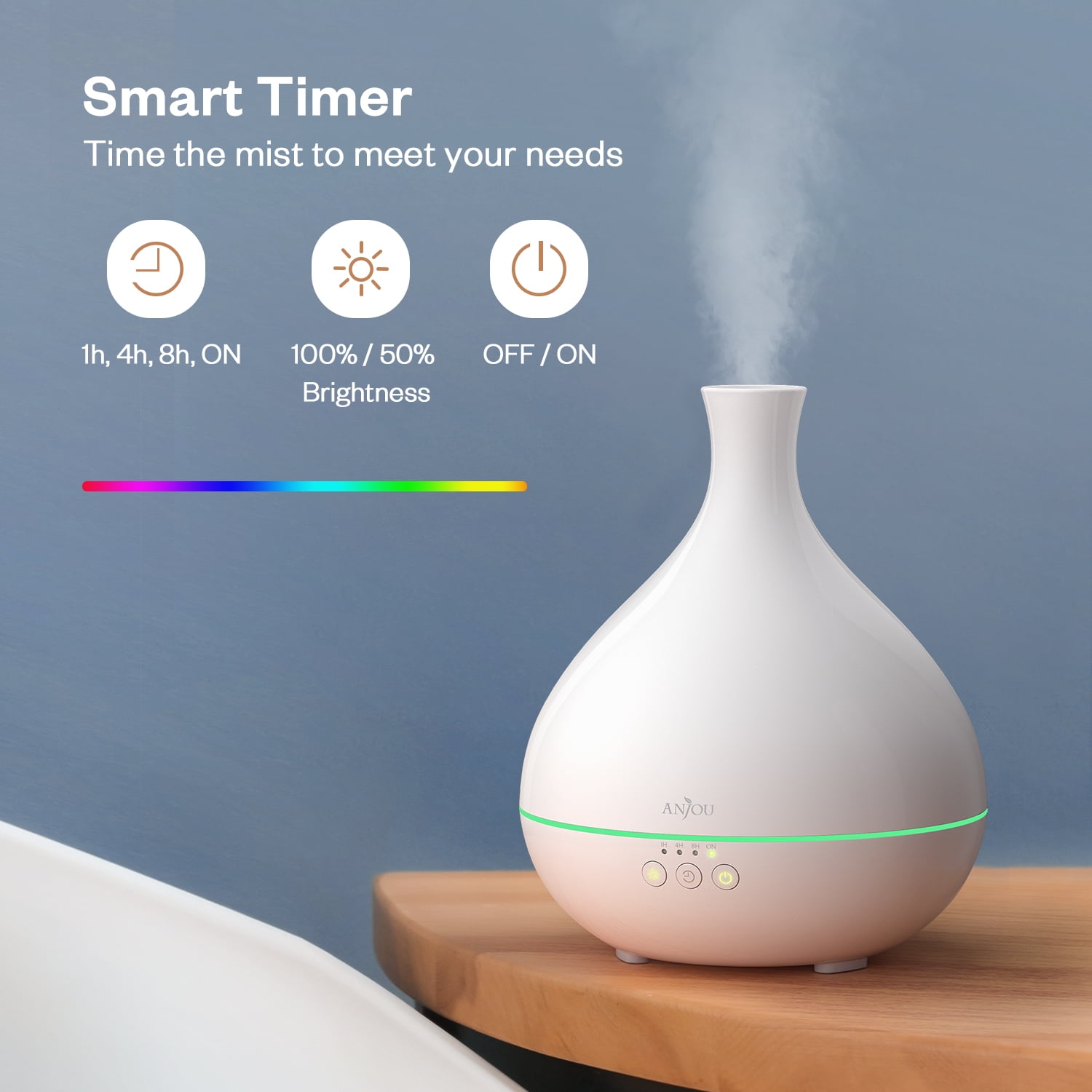 Details about   200ml Essential Oil Diffuser Humidifier Aromatherapy Mist 7 Color LED Ultrasonic 