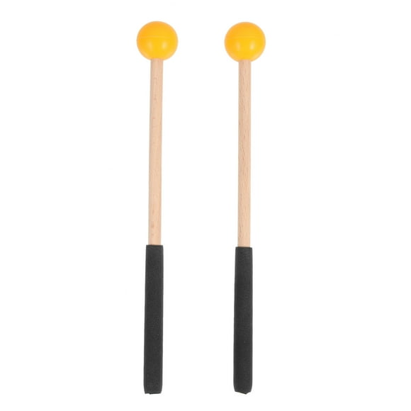 CIMAXIC Baguettes en Caoutchouc Jaune pour Xylophone et Marimba avec Prise Confortable Adaptées à la Pratique à Domicile, 8.82"X1.02"X1.02 Pouces
