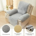 thumbnail image 4 of AIGIA Recliner Chair Cover Thickened Flannel Plush Sofa Slipcover Non Slip Armchair Cover Furniture Protector Cover, 4 of 17