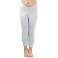 thumbnail image 5 of ToBeInStyle Girls' Fitted Full Length Leggings - Heather Grey - Large, 5 of 7