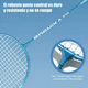 thumbnail image 5 of Juego De Bádminton Para Adultos 2 Raquetas Y 3 Gallitos Azul, 5 of 5