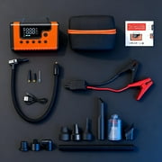 Portable Car Jump Starter with Air Compressor, 8-in-1 Car Battery Chargers with Cordless Handheld Vacuum (8.0L Gas&6.0L Diesel)Jumper Box with 150PSI Tire Inflator, 12V Battery Booster, Holiday Gifts