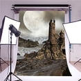 thumbnail image 2 of BSDHOME Polyester Mountains Photography Backdrops Children for Baby Photo Studio Props Background Moon 5x7ft, 2 of 4