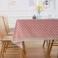 thumbnail image 1 of Nvzi Mantel pequeño de estilo campestre con estampado de amor rosa, mantel de mesa de té para el hogar, encaje de ganchillo (260 * 140 cm), 1 of 4