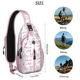 thumbnail image 4 of Crossbody Sling Backpack for Women Men Pink Axolotl Pattern Shoulder Sling Crossbody Casual Chest Bag for Travel Sports Running Hiking, 4 of 5