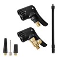 thumbnail image 1 of Bicycle Air Nozzle, Air Pump Tire Air Nozzle, Air Pump Conversion Air Chuck Two in One, 1 of 5