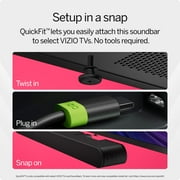 Open Box VIZIO All-in-One Soundbar SV210Y-0808 with Dolby Atmos and DTSX, Bluetooth, HDMI eARC, QuickFit Compatible, Black