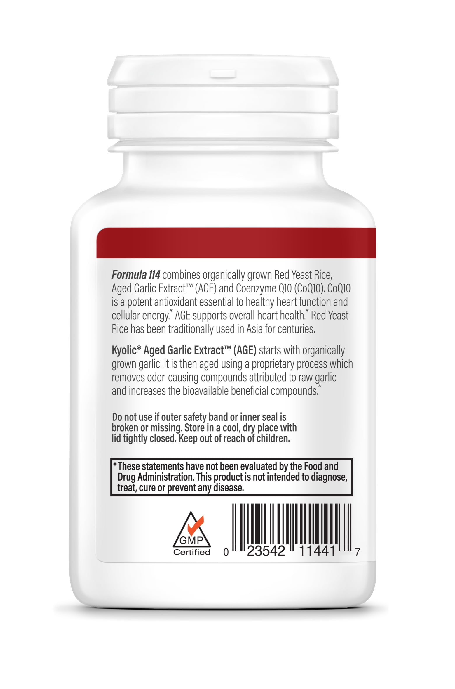 Kyolic Aged Garlic Extract Formula 114, Red Yeast Rice CoQ10, 75 Capsules