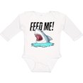 thumbnail image 3 of Inktastic Feed Me with Shark Head Boys or Girls Long Sleeve Baby Bodysuit, 3 of 5