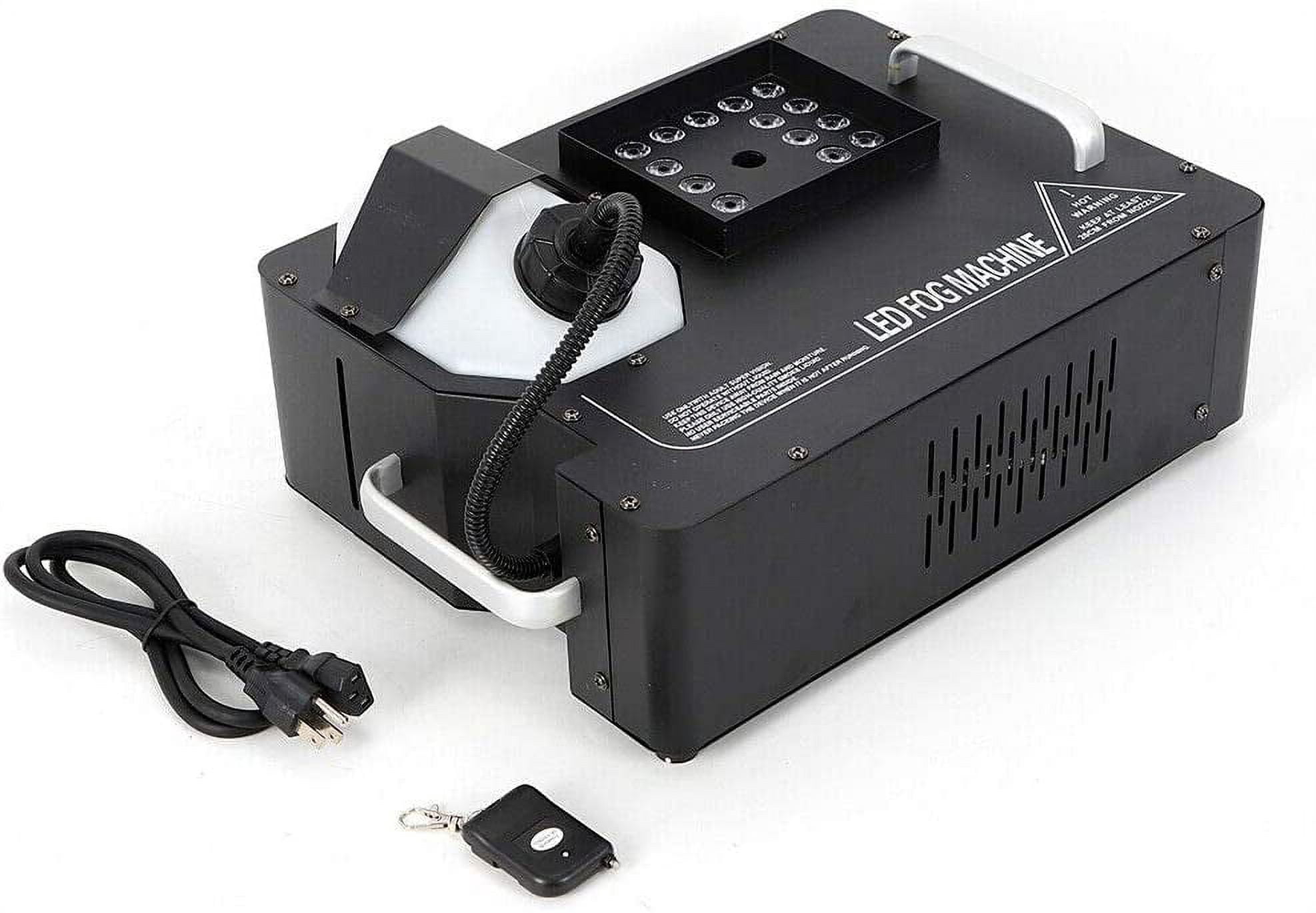 FETCOI 1500W 24 RGB LED Fog Machine 3in1DMX Vertical Spray Wireless Stage Light Fogger